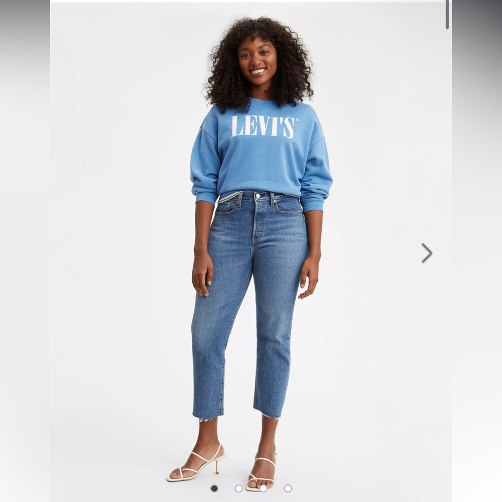 LEVIS PREMIUM SIZE 24 WEDGIE STRAIGHT‎ FIT WOMEN'S JEANS blue